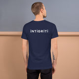 T-Shirt embroided navy