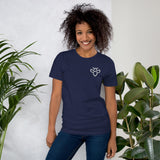 T-Shirt embroided navy